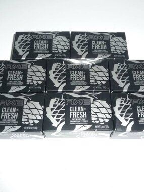 AXE Clean + Fresh Face & Body Soap - Lot of 8 Bars